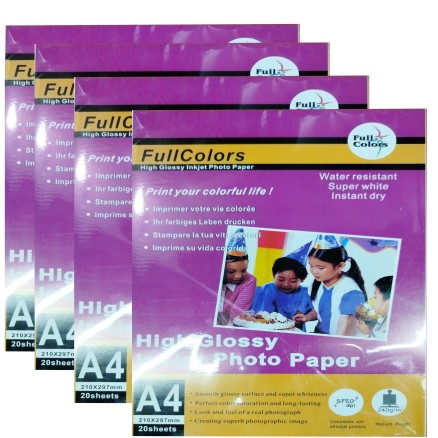 Full color 240 gsm photo paper A4