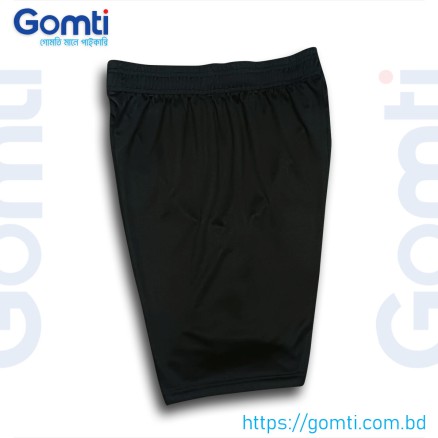 Solid Black Color Mesh Fabrics Short Pant For Men - 6150