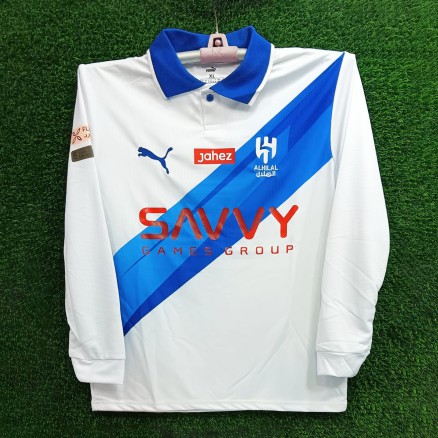 Al Hilal Full Sleeve Polo Embroidery Jersey For Men_6241