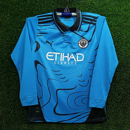 Manchester City Full Sleeve Polo Embroidery Jersey For Men_6242