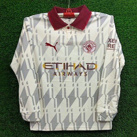 Machester City Full Sleeve Polo Embroidery Jersey For Men_6245
