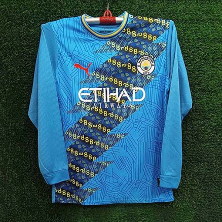 Manchester City Full Sleeve Gol Gola Embroidery Jersey For Men_6261