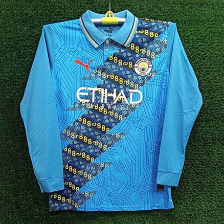Manchester City Full Sleeve Polo Embroidery Jersey For Men_6262