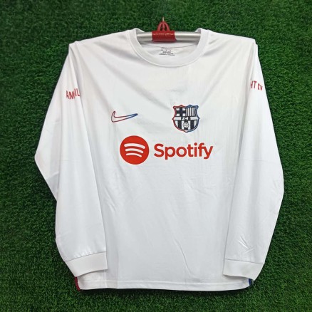 Bercelona Full Sleeve Embroidery Football Jersey For Men_6285