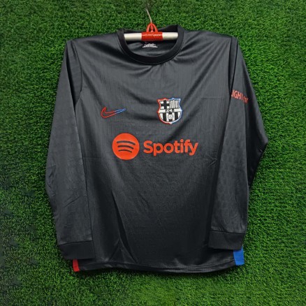 Bercelona Full Sleeve Embroidery Football Jersey For Men_6299