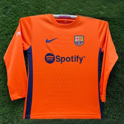 Bercelona Embroidary Fullsleeve Jersey Football For Boy -8704