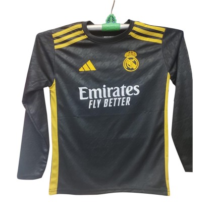 Real Madrid Embroidary Fullsleeve Jersey Football For Boy -8705