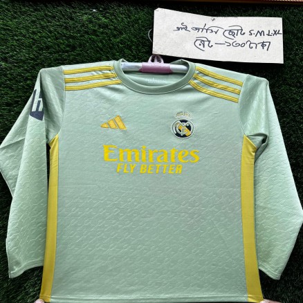 Real Madrid Embroidary Fullsleeve Jersey Football For Boy -8706