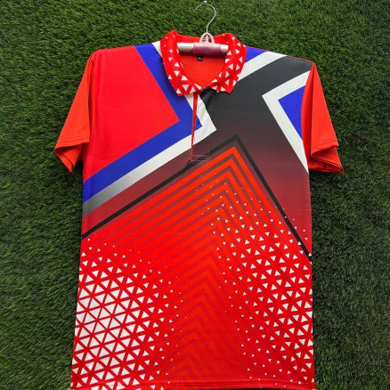 Sublimation Polo half Jersey For Men -8902
