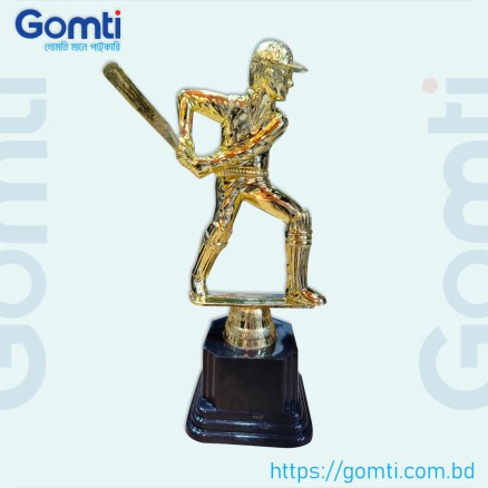 Cricket tournament gold trophy_10018