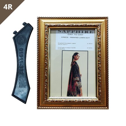 4R Golden Color [1 inches] Photo Frame_4001