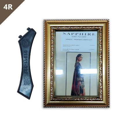 4R Golden Color [1 inche] Photo Frame_4004