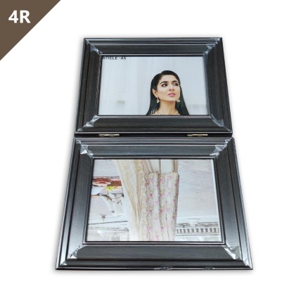 4R Dark wooden Double Photo Frame_4008