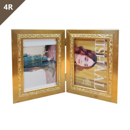 4R Double Golden Photo Frame_4011