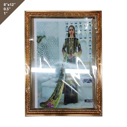 8''x12'' Black Golden Photo Frame_4034