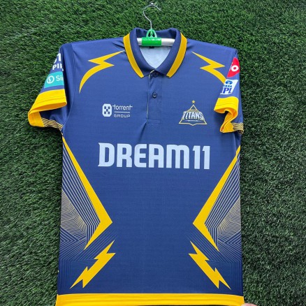 Gujarat Titans IPL-2025 Cricket  Polo Jersey for Men_9005