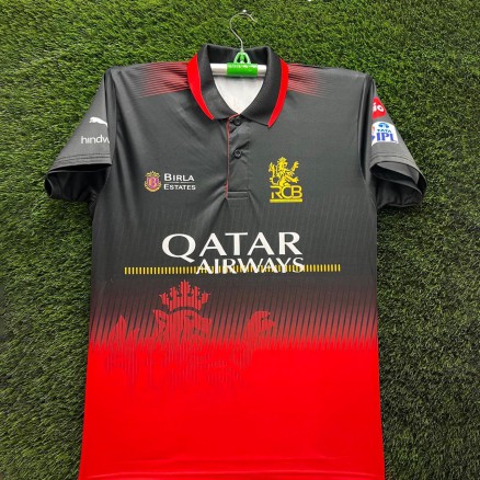 Royal Challengers Bangalore IPL-2025 Cricket  Polo Jersey for Men_9008