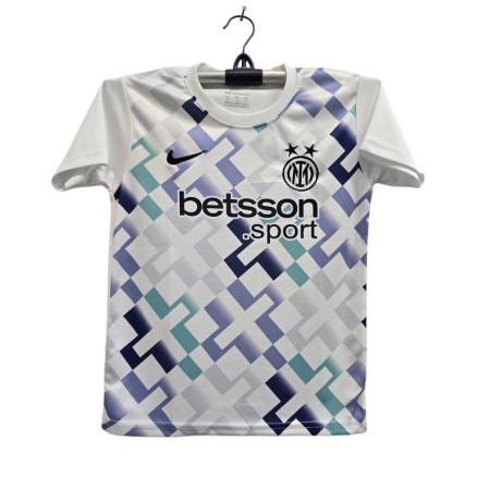 Inter Milon Embroidery Football Jersey For Boy_3851