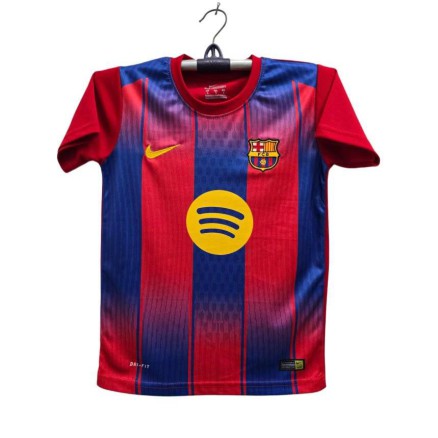 Bercelona Embroidery Football Jersey For Boy_3860