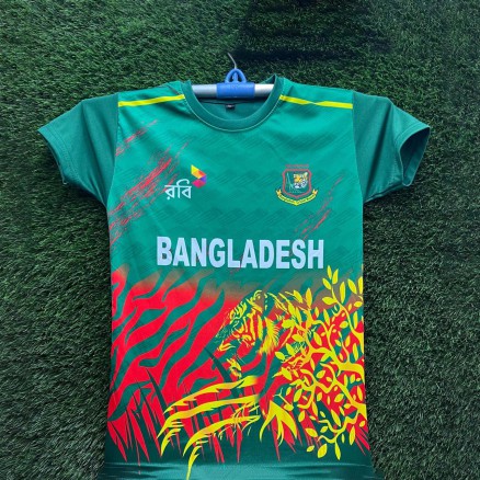 Bangladesh Cricket Embroidary Gol Gola Jersey For Boy -8727