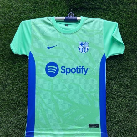 Bercelona Embroidary Gol Gola Football Jersey For Boy -8731