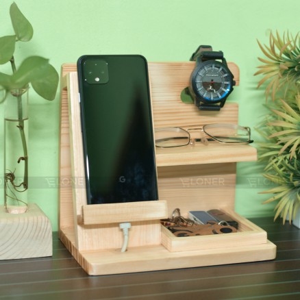 Wooden Multifuntional Desk Organizer_14506