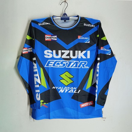Suzuki Full Sleeve Bike Jersey For Men - Ecster Bike Jersey - Suzuki Bike Jersey_350