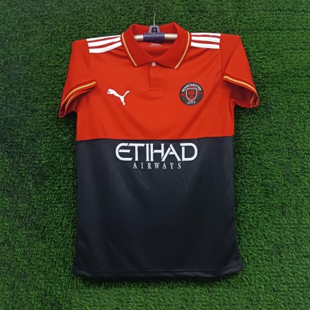 Manchester City Embroidery Polo Jersey For Men - 6005