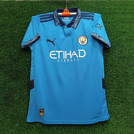 Manchester City Embroidery Polo Jersey For Men - 6007