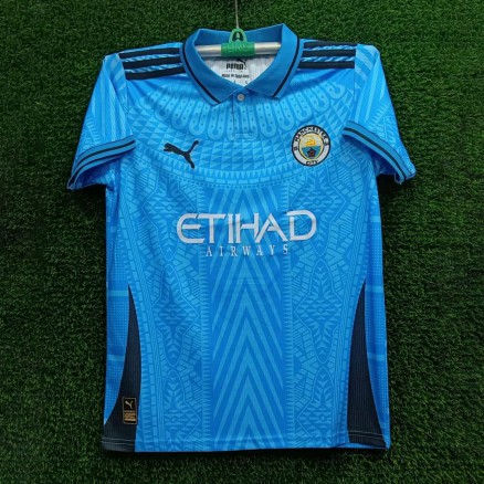 Manchester City Embroidery Polo Jersey For Men - 6008