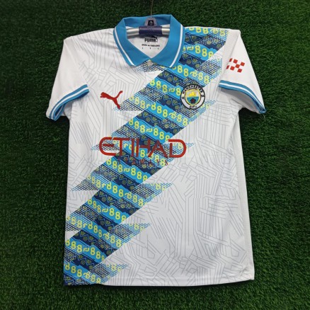 Manchester Cityt Embroidery Polo Jersey For Men - 6013