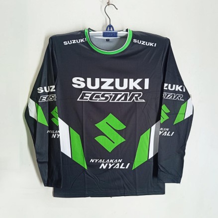 Sujuki Full Sleeve Bike Jersey For Man - Ecstar Jersey - Sujuki Bike Jersey_336_Black