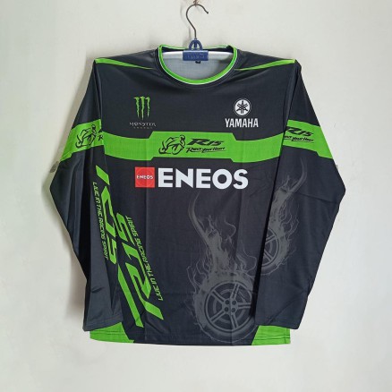 Yamaha R15 Full Sleeve Bike Jersey For Man - Bike T shirt for Men - Yamaha  R15 Bike Jersey_340_Black