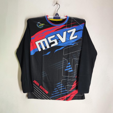 MSVZ Full Sleeve Bike Jersey For Man - MSVZ Bike T Shirt - MSVZ Jersey_339_Black