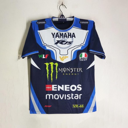 YAMAHA R15 Short Sleeve Bike Jersey For Men - Monster Jersey - Bike Jersey_580_Blue