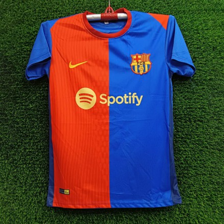 Bercelona Embroidery Football Jersey For Boy -6361