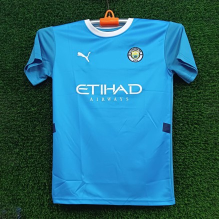 Manchester City Embroidery Football Jersey For Boy -6386