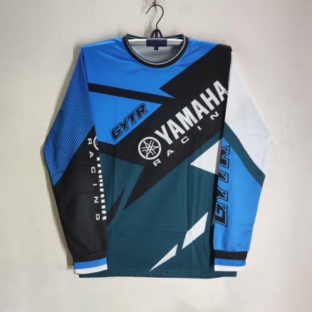 Yahama Full Sleeve Bike Jersey For Man - Gytr Yamaha Racin for Men - Yahama Bike Jersey_317_Blue