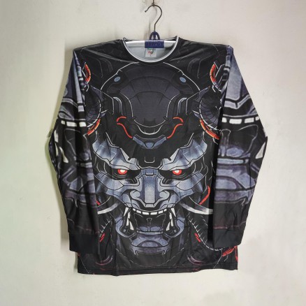 Chinese Full Sleeve Jersey Bike for Man -Long Sleeve Motorcycle T Shirt For Men - Bike Jersey 2025-26_398_Black