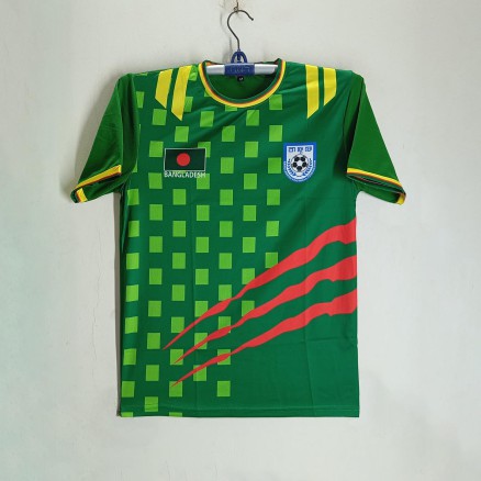 Bangladesh Short Sleeve Football Jersey For Men - Bangladesh Football Jersey_342_Green