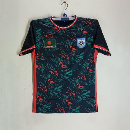 Bangladesh Football Jersey, Short Sleever Jersey_343_Black