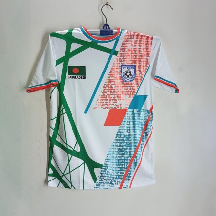 Bangladesh Short Sleever Football Jersey For Man - T Shirt For Man - Bangladesh Football Jersey_345_White