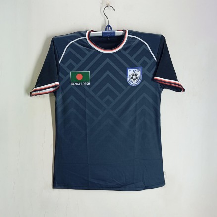 Bangladesh Short Sleeve Football Jersey For Men - Bangladesh Football Jersey_657_Black