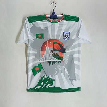 Bangladesh Short Sleeve Football Jersey Fom Men - Bangladesh Football Jersey 2024 _2075