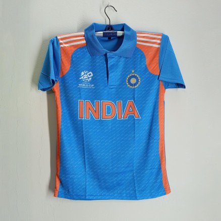 India T20 World Cup Jersey - India Short Sleeve Collar Polo Jersey For Men - India Cricket Jersey 2025_150