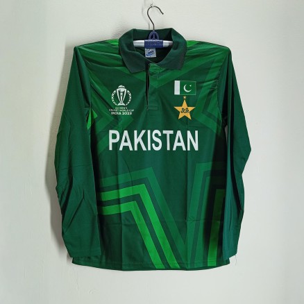 Pakistan World Cup Jersey - Full Sleeve Polo Jersey For Men - Pakistan Cricket Jersey 2025-26_329