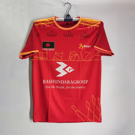Bashundaragroup  Short Sleeve Football Jersey For Man - T Shirt for Man - Bashundara Jersey_166_Red