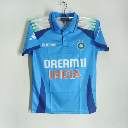 India ICC Champions Trophy Premium Jersey For Man - Half Sleeve Polo T Shirt - India Cricket Jersey 2025-26_330