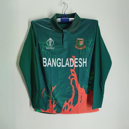 Bangladesh World Cup Jersey - Bangladesh Full Sleever Polo Cricker Jersey For Men - Bangladesh Cricket Jersey 2024-25_332