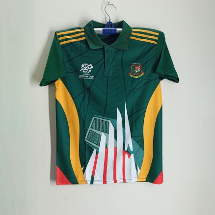 Bangladesh T20 World Cup Fan Jersey - Bangladesh Polo Jersey For Men - Bangladesh Cricket Jersey 2025_504_Green